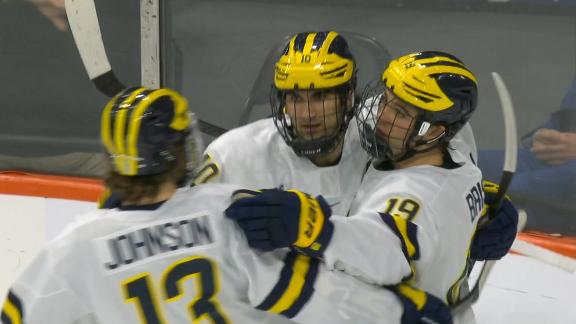 Michigan Hockey on X: The game winning goal from Nick Blankenburg