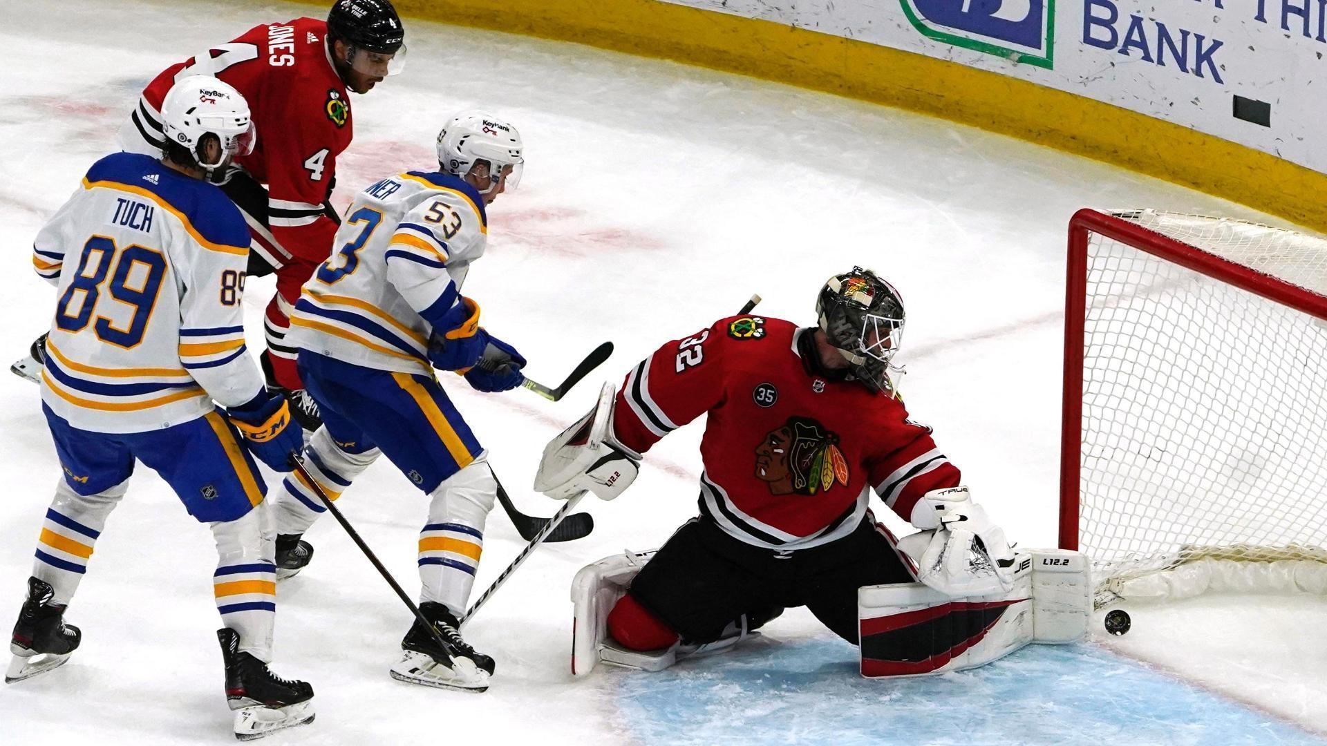 Thompson winner with 10.6 left, Sabres rally past Blackhawks - ABC7 Chicago