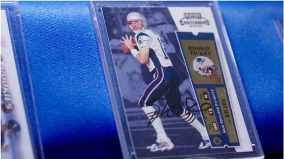 Second, controversial, 1-of-1 Tom Brady rookie card sells at