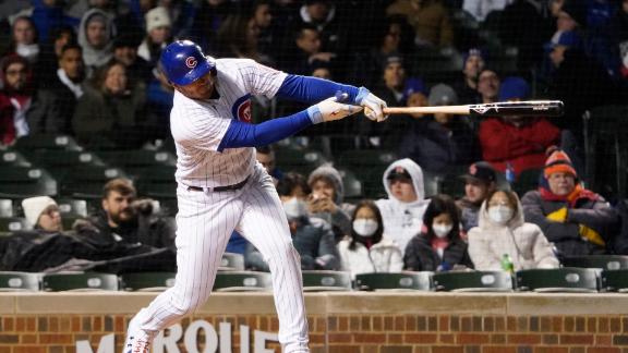 Cubs place Frank Schwindel on IL with lower-back strain