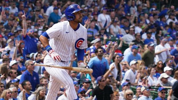 Alfonso Rivas drives in 5 as Cubs pound Pirates 21-0 - ABC7 Chicago