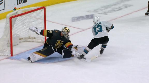 Carrier's late goal gives Golden Knights 2-1 win over Sharks