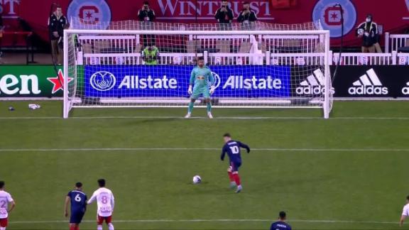 Shaqiri puts Chicago in front with a penalty kick