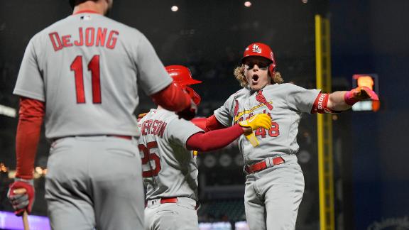 DeJong, Bader lift Cardinals past Giants 2-1