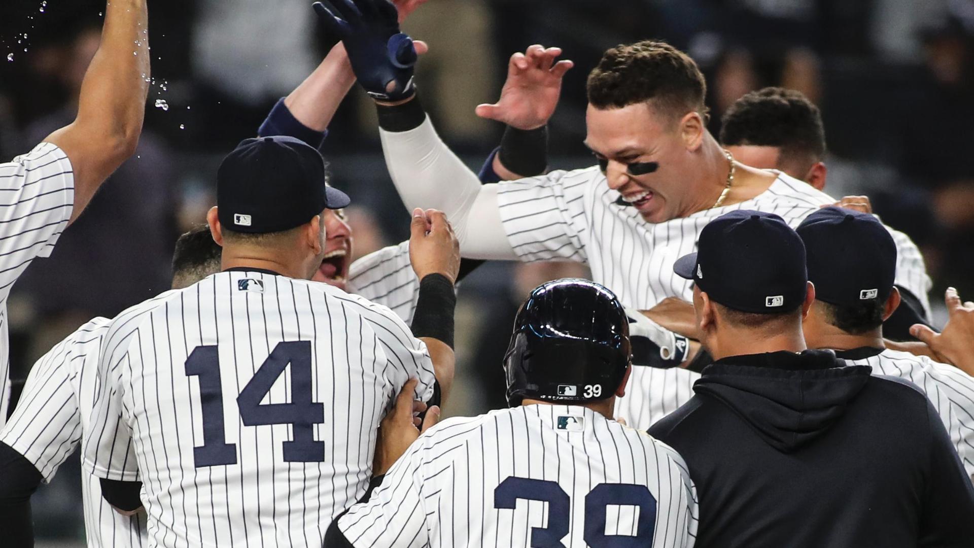 Aaron Judge Takes Home Run Lead With Walk-Off Against Toronto - The New  York Times