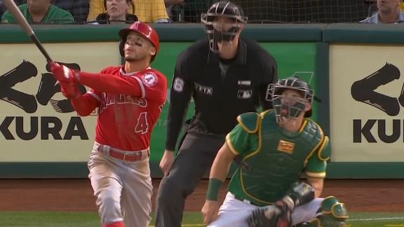 Andrew Velazquez knocks out his first homer as an Angel