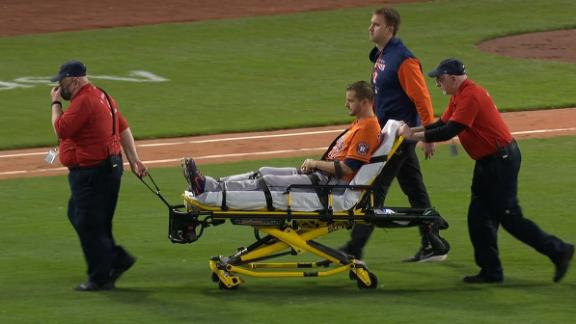 Jake Odorizzi carted off after apparent injury