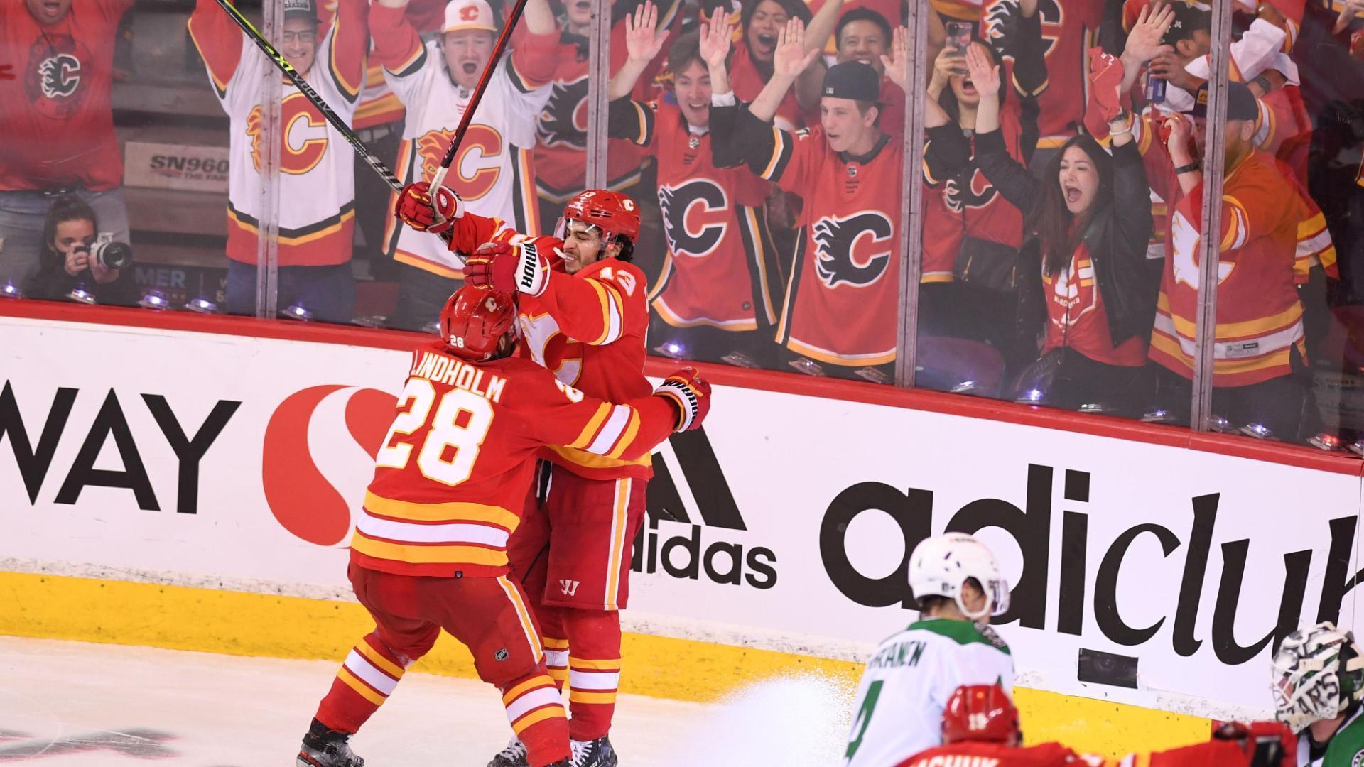 Gaudreau sends Calgary into a frenzy with series-clinching OT goal