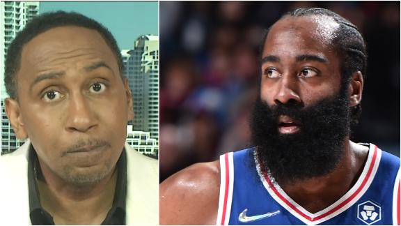 Stephen A. dares James Harden to come on First Take to debate