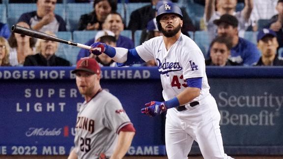 Rios homers in 2nd inning as Dodgers go up big