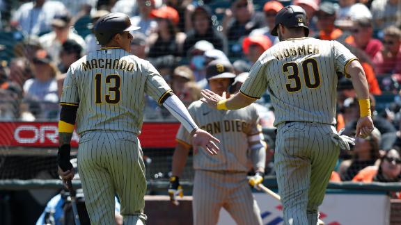 Padres 5-run fourth inning propels them to 10-1 win