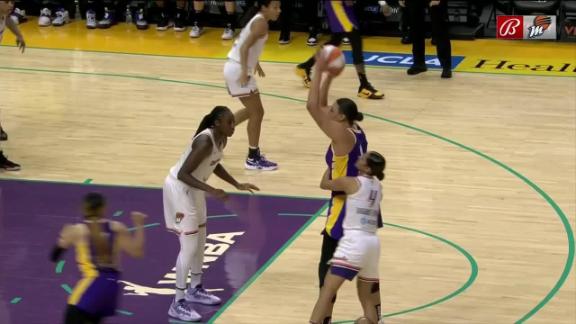 Cambage dishes to Carter for Sparks bucket