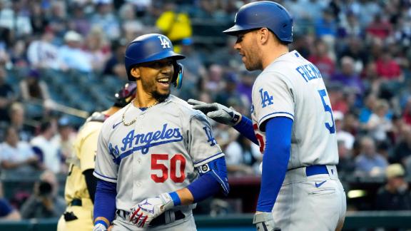 Rios, Betts hit back-to-back HRs, Dodgers top D-backs 6-4