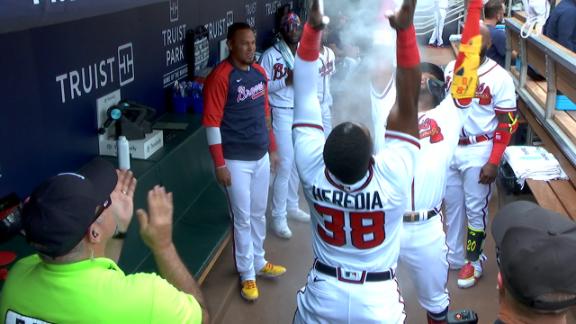 VIDEO: Braves star Ronald Acuna Jr. shouts out Hawks star Trae Young with  home run celebration