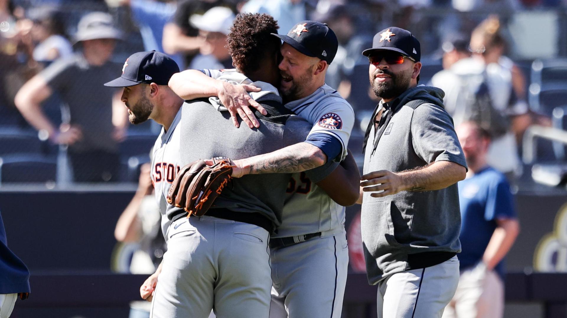 Javier, Astros bullpen combine to pitch second no-hitter in World Series  history