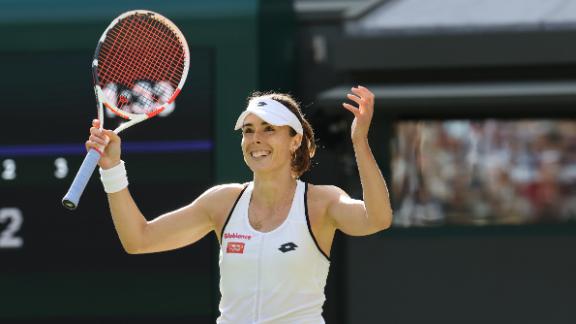 Wimbledon: France's Alizé Cornet knocks out world number one Iga Swiatek