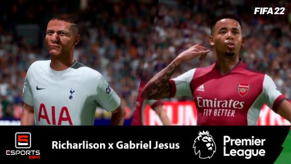 Gabriel Jesus X Richarlison Arsenal E Tottenham Mostram Suas Contratacoes Em Simulacao No Fifa 22 Espn Video Gabriel Jesus X Richarlison Arsenal E Tottenham Mostram Suas Contratacoes Em Simulacao No Fifa 22 Espn Video