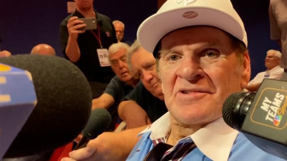 Pete Rose dismisses sexual misconduct questions at Phillies