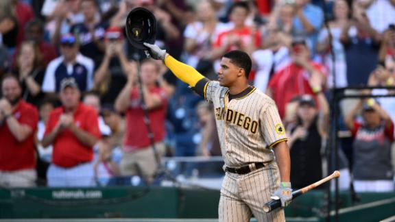 Soto gets 2 hits, standing ovation as Padres beat Nats 10-5
