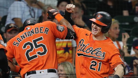 Santander, Hays, Kremer power Orioles past AL-leading Astros