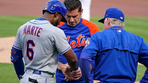 New York Mets outfielder Starling Marte listed as day-to-day because of  finger fracture - ESPN