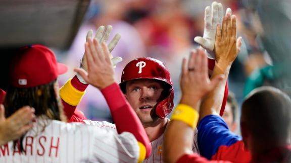 An infield RBI double for Sosa? SURE! Phillies extend the lead