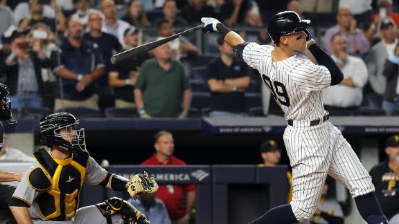 Aaron Judge hits No. 60 to tie Babe Ruth, Stanton wins it with slam