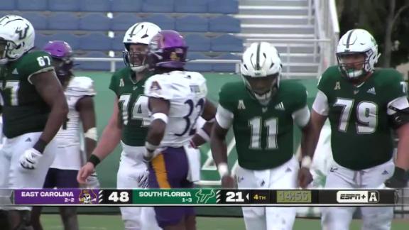 East Carolina controls 2nd half, rallies past USF 29-14