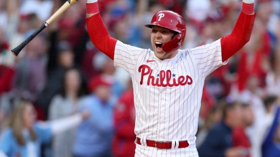Spike This! Hoskins, Harper homer, Phils rout Braves in NLDS – New