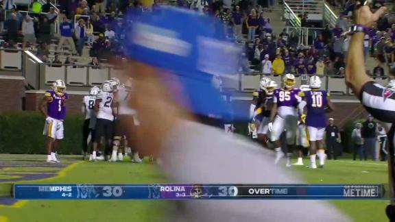 Memphis football loses to ECU in four-overtime thriller