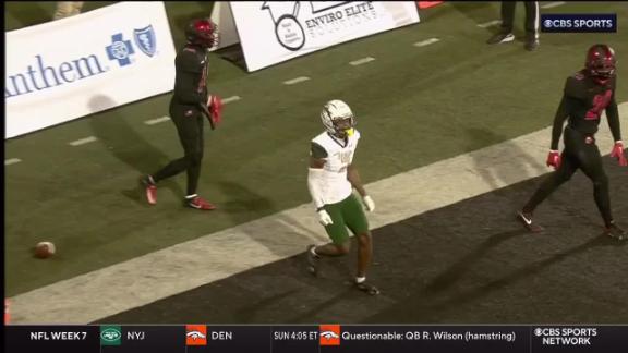 BIRMINGHAM, AL - OCTOBER 17: The UAB Blazers run out onto the field for the  game between UAB Blazers and Western Kentucky Hilltoppers on October 17,  2020 at Legion Field in Birmingham