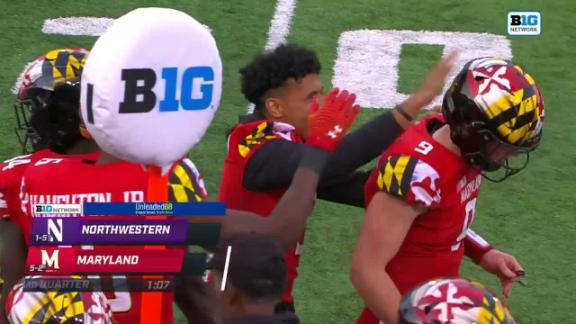 Maryland Terrapins wide receiver Rakim Jarrett runs official 4.44