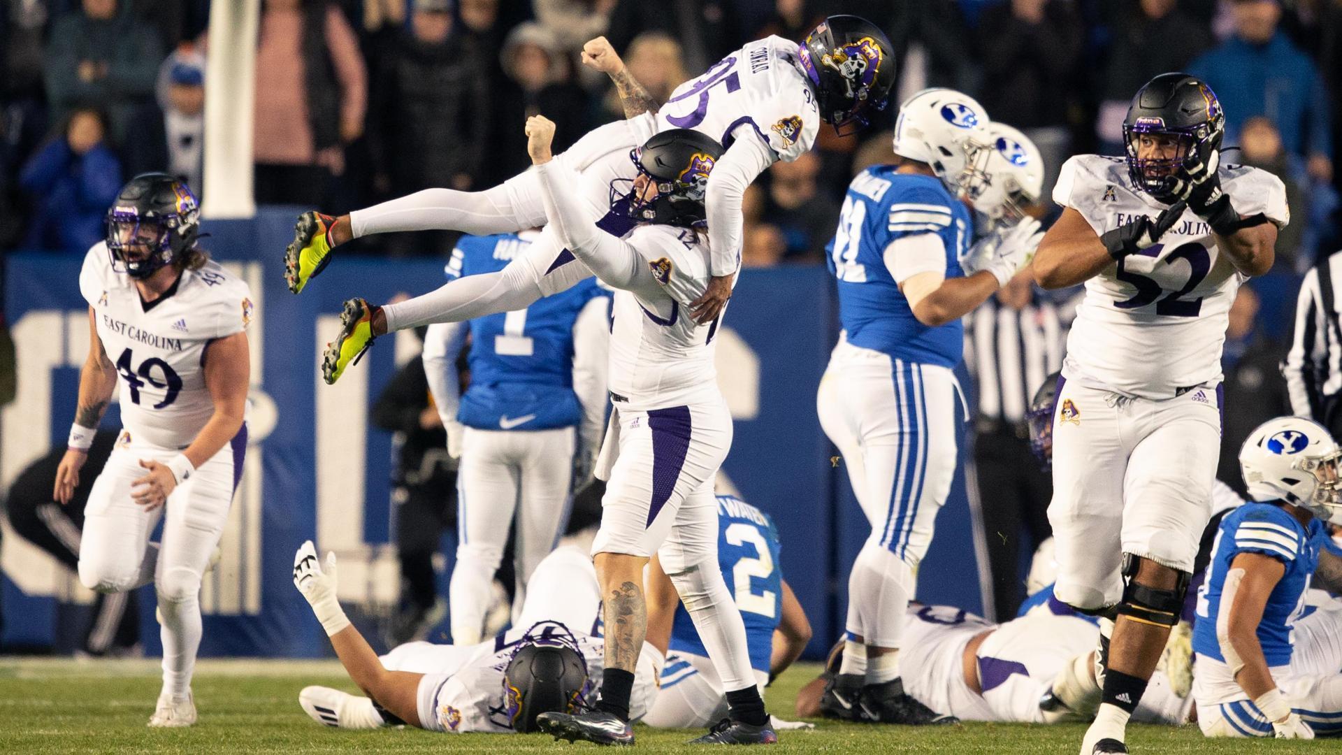 Conrad's line-drive FG as time expires gets ECU past BYU - Seattle Sports