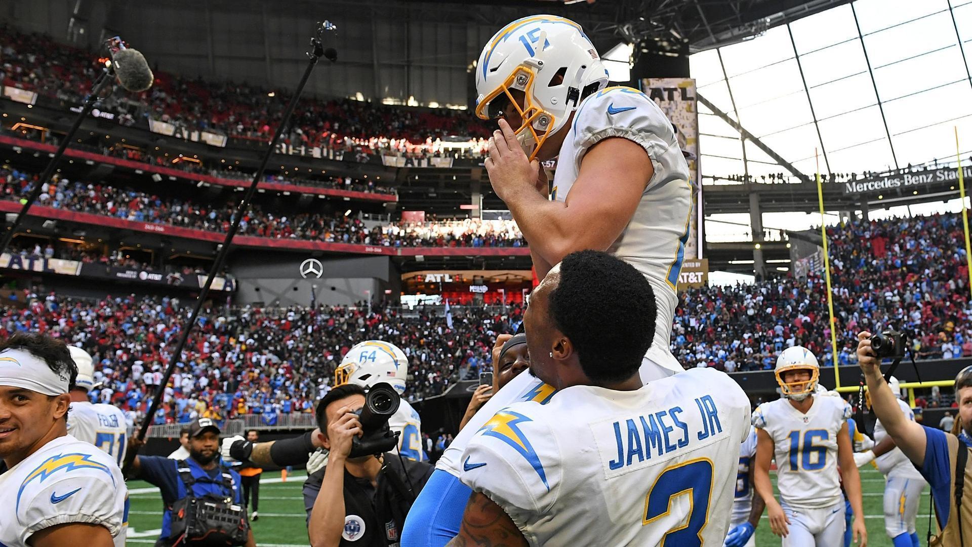 Dicker the Kicker lifts Los Angeles Chargers past Atlanta Falcons