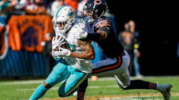 Tua, Dolphins outlast Bears on Fields' record rushing day - ABC7 Chicago