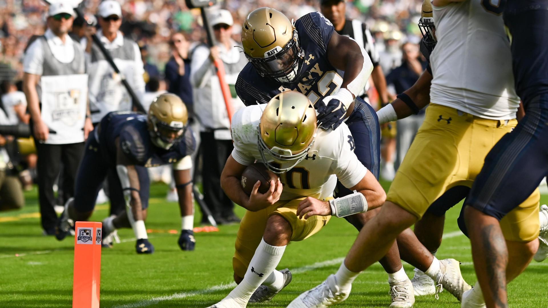 Notre Dame dominates Navy and moves up to 7th in ESPN Power Rankings - BVM  Sports