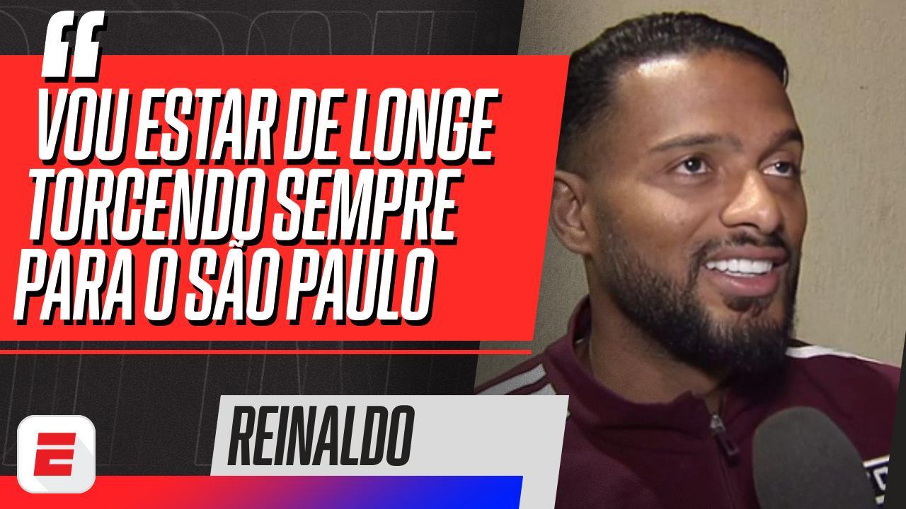 Reinaldo confirma sa&Atilde;&shy;da do S&Atilde;&pound;o Paulo e se despede do clube: 'Vou torcer de  longe'