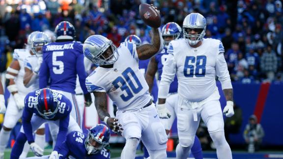 Williams leads Lions to third straight win, 31-18 over Giants – The Oakland  Press