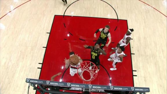 Drew Eubanks with a dunk vs the Utah Jazz
