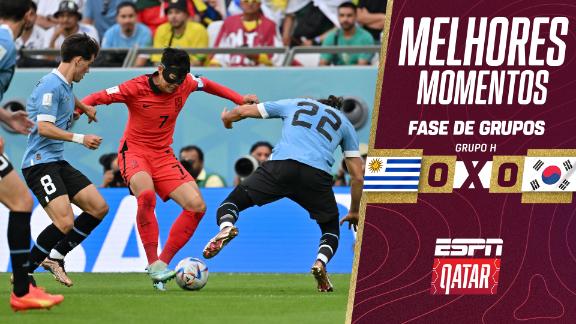 Uruguai 0-0 Coreia do Sul (24 de nov, 2022) Placar Final - ESPN (BR)