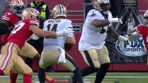 49ers top Saints 13-0, first to blank New Orleans since 2001