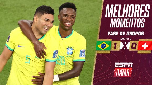 Brasil 1 x 0 Suíça: assista ao jogo completo da Copa 2022 - vídeo