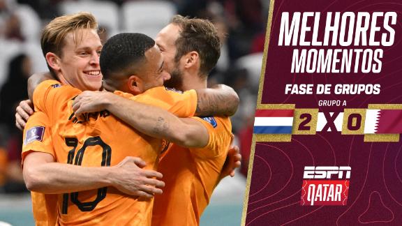 Holanda 2-0 Qatar (29 de nov, 2022) Placar Final - ESPN (BR)