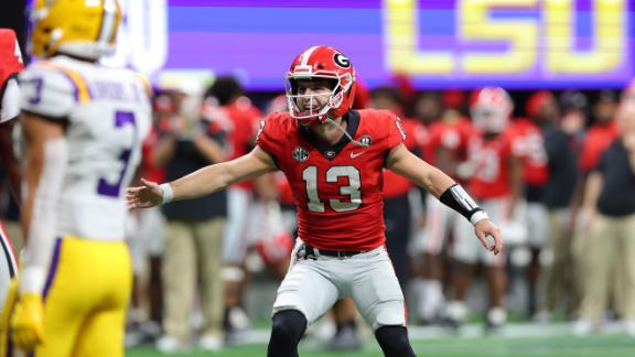 Georgia Bulldogs SEC football live score vs. LSU Tigers