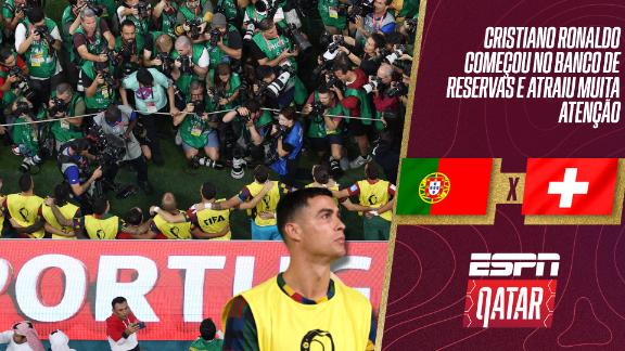 Copa 2022: fotógrafos 'ignoram' Portugal por CR7 no banco