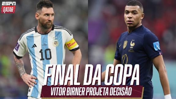 Argentina x França na final da Copa do Mundo! Vitor Birner projeta decisão:  'Essa é a grande questão do jogo' - ESPN Video