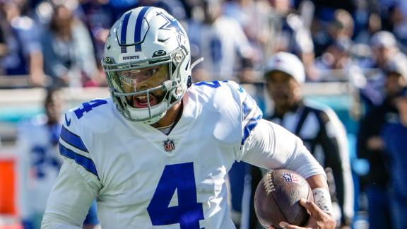 Prescott, Cowboys survive Eagles, backup QB Minshew, 40-34 - The San Diego  Union-Tribune