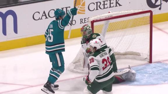 Karlsson Has Goal and 3 Assists, Sharks Beat Wild 5-2 – NBC Bay Area
