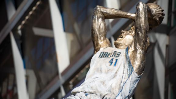 First look: Dirk Nowitzki statue revealed by Dallas Mavericks