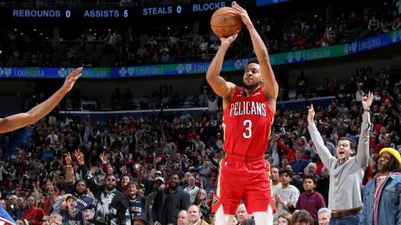 McCollum Makes 11 3s, Scores 42, Pelicans Beat 76ers 127-116 - 6abc ...